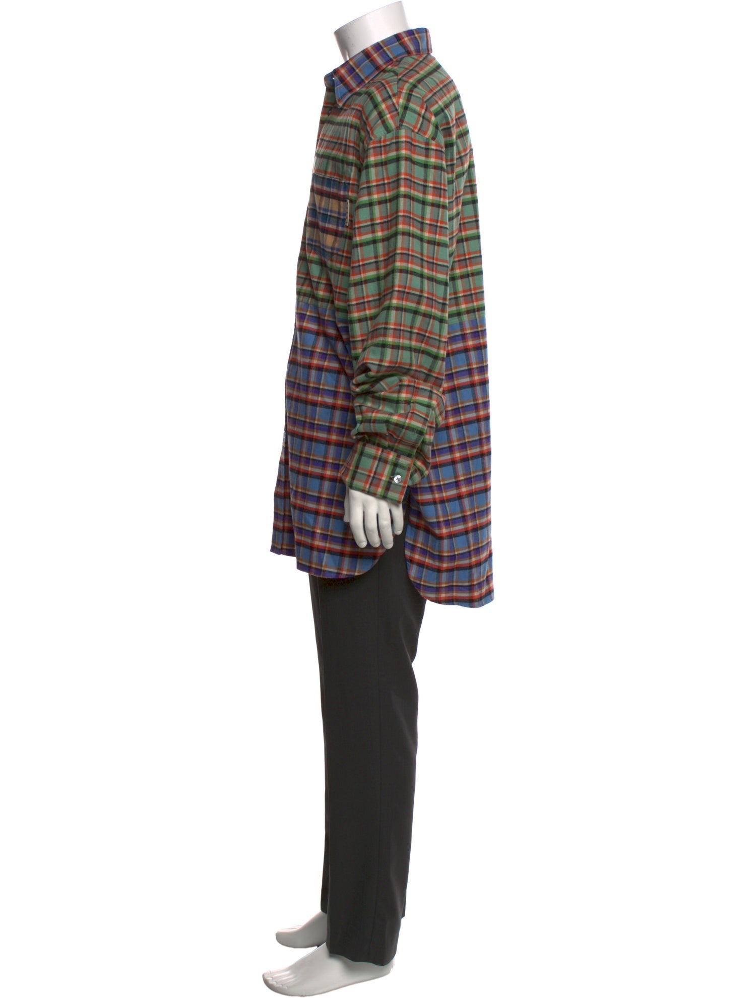 Marni Plaid Print Long Sleeve Shirt