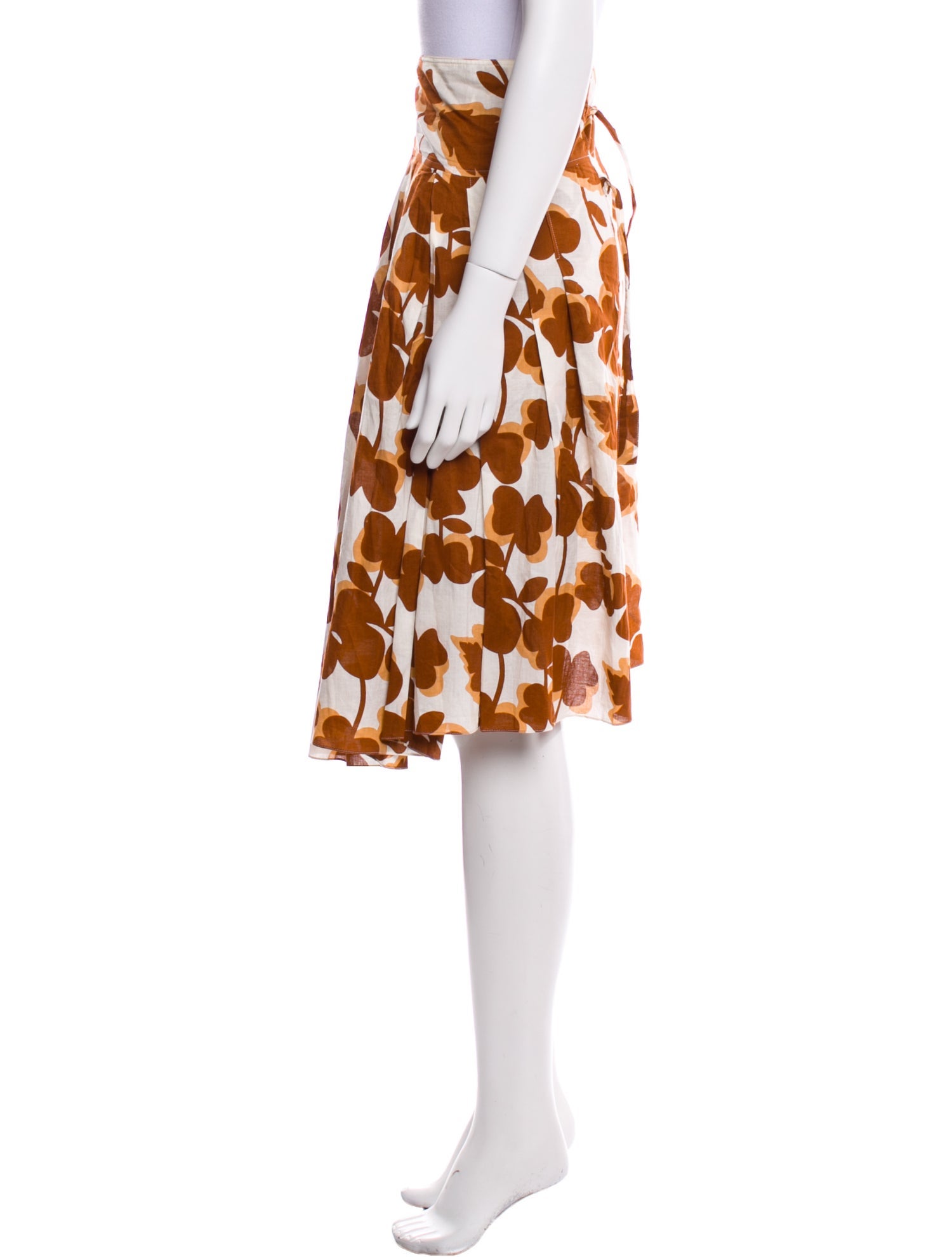 Marni Floral Print Knee-Length Skirt