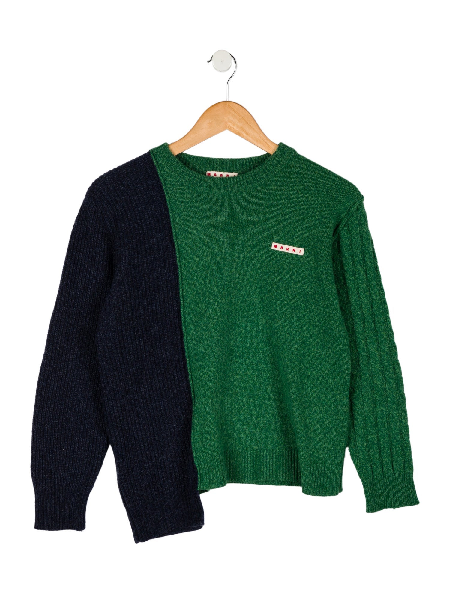 Marni Girls' Wool Colorblock Sweater