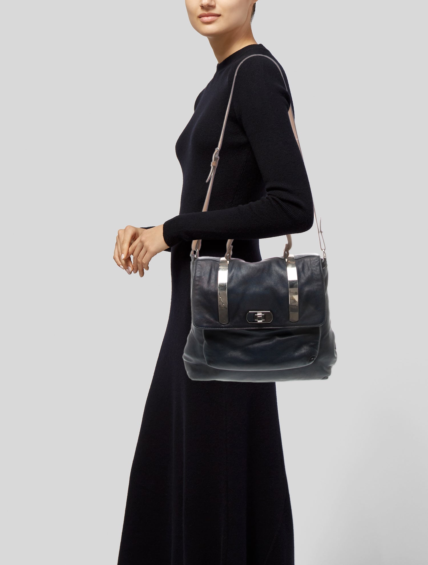 Marni Leather Top Handle Bag