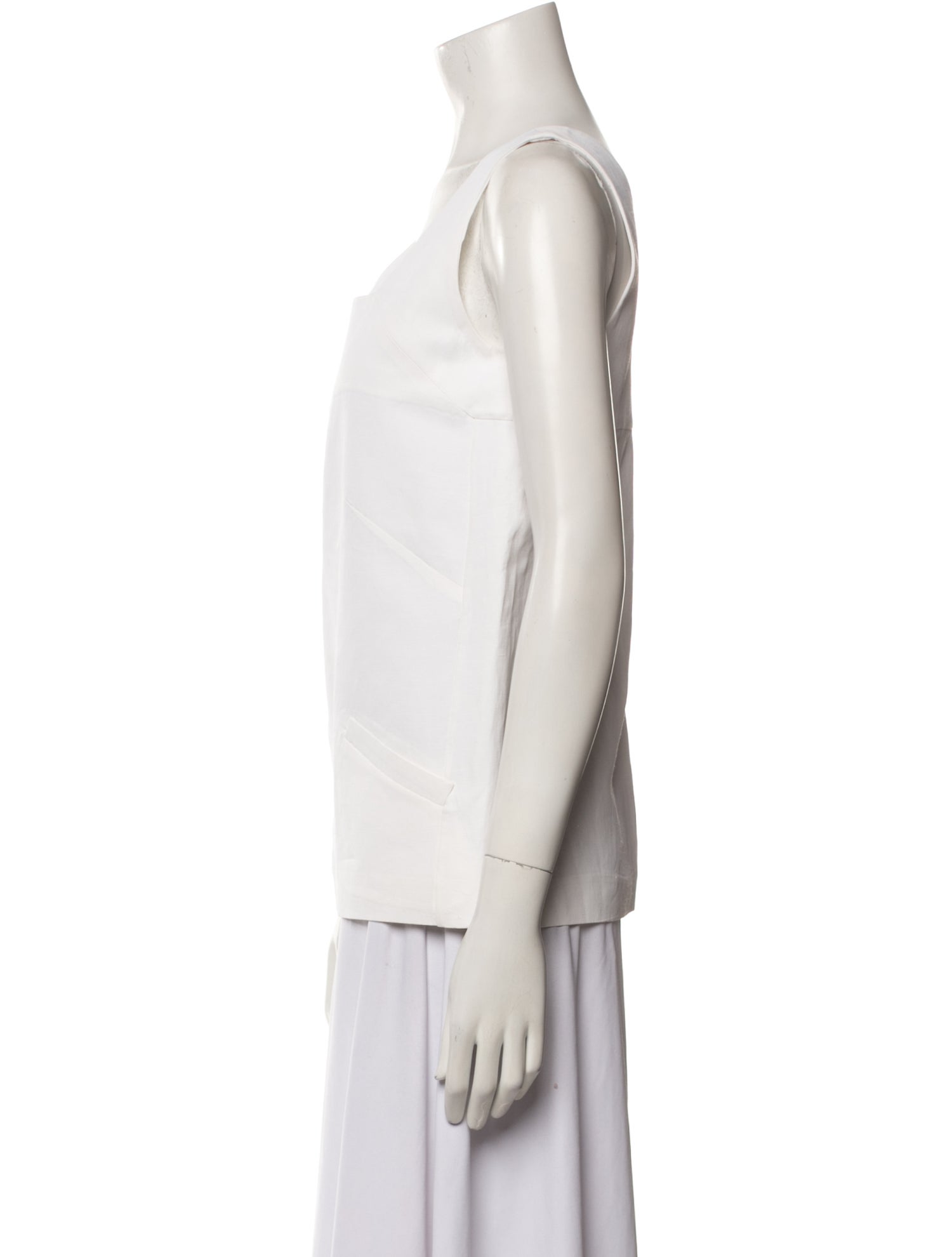 Marni Square Neckline Sleeveless Top