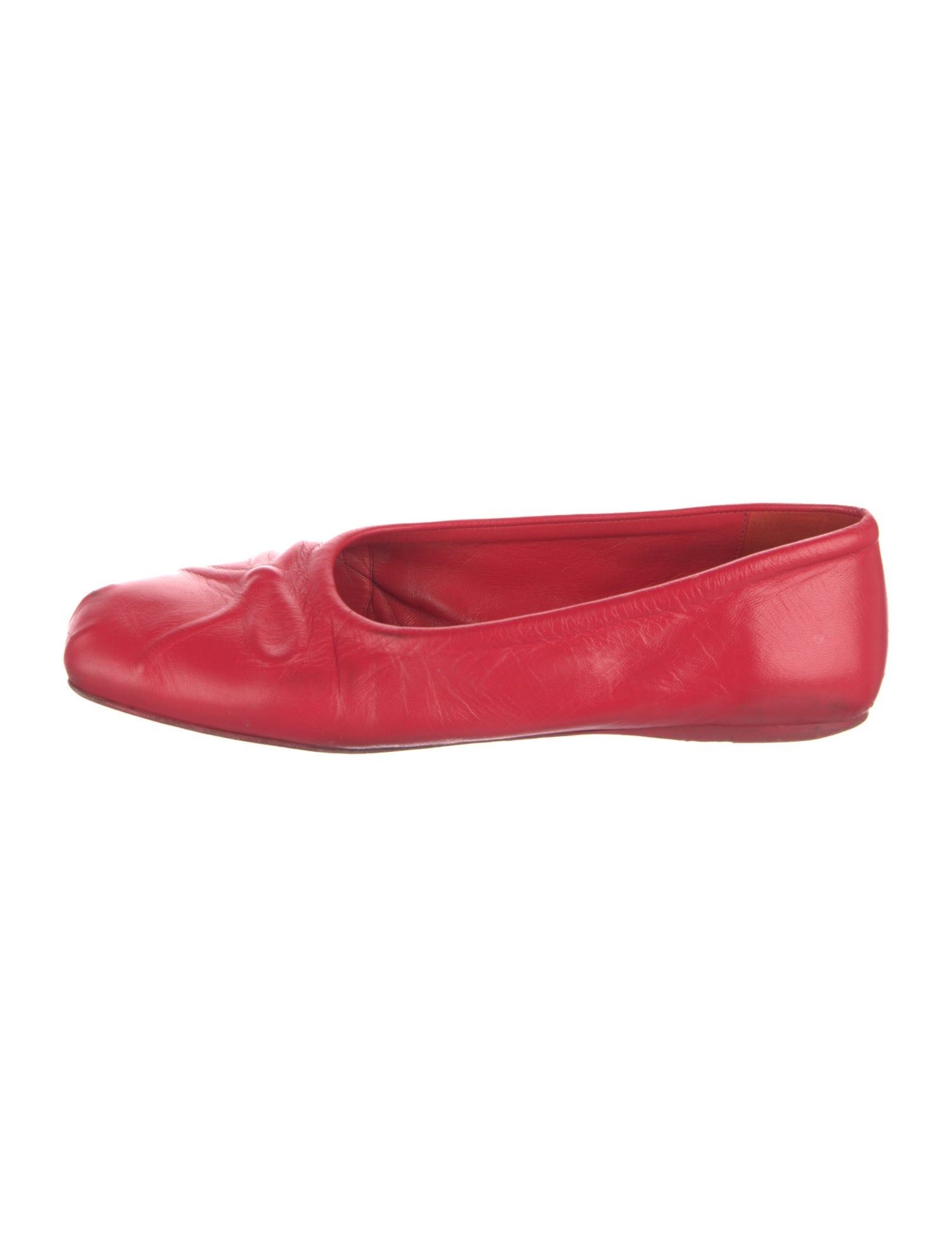 Marni Leather Bow Accents Ballet Flats