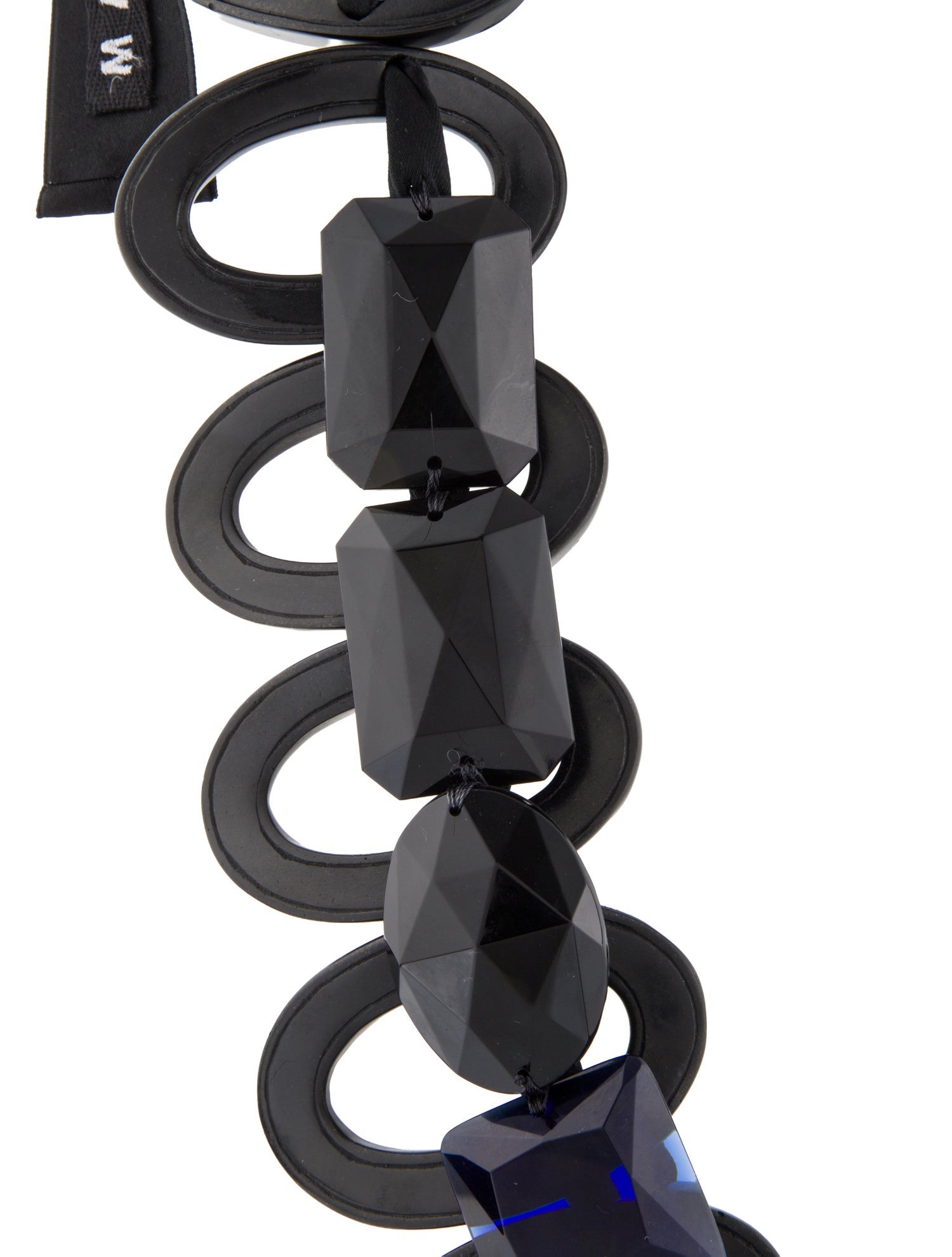 Marni Wood & Crystal Collar Necklace