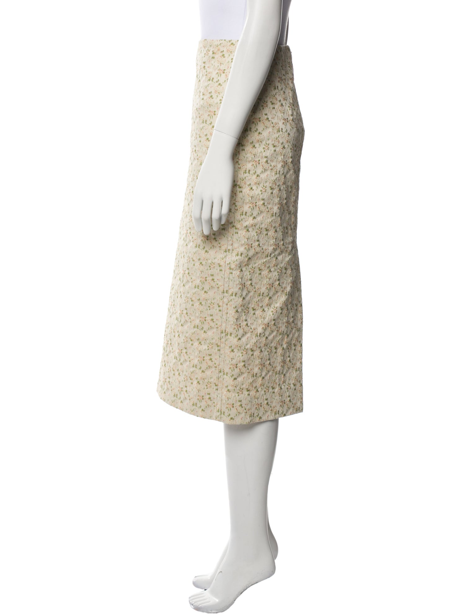 Marni Embroidered Accent Midi Length Skirt