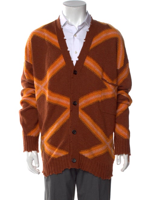 Marni Virgin Wool Striped Cardigan