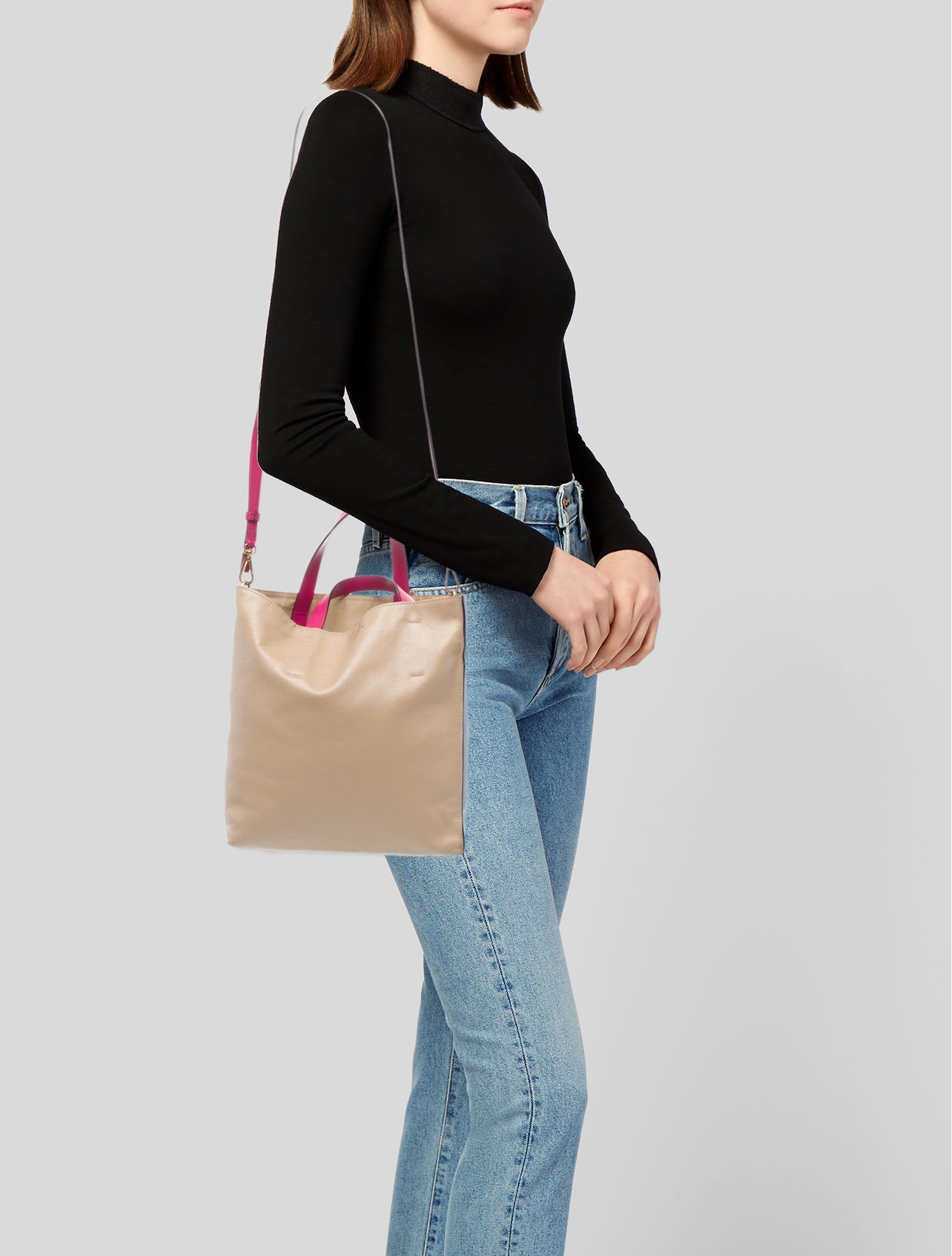 Marni Leather Top Handle Bag