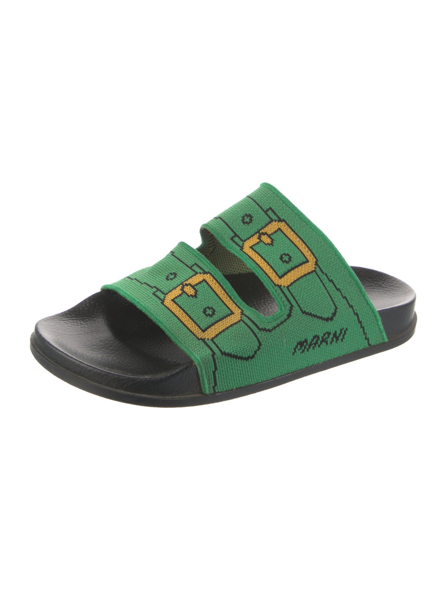 Marni Printed Cutout Accent Slides