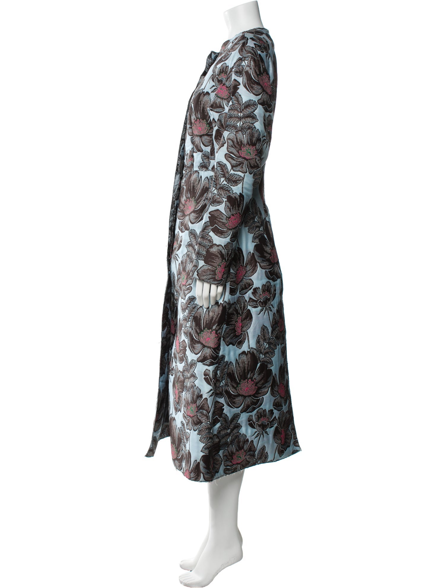 Marni Floral Print Trench Coat