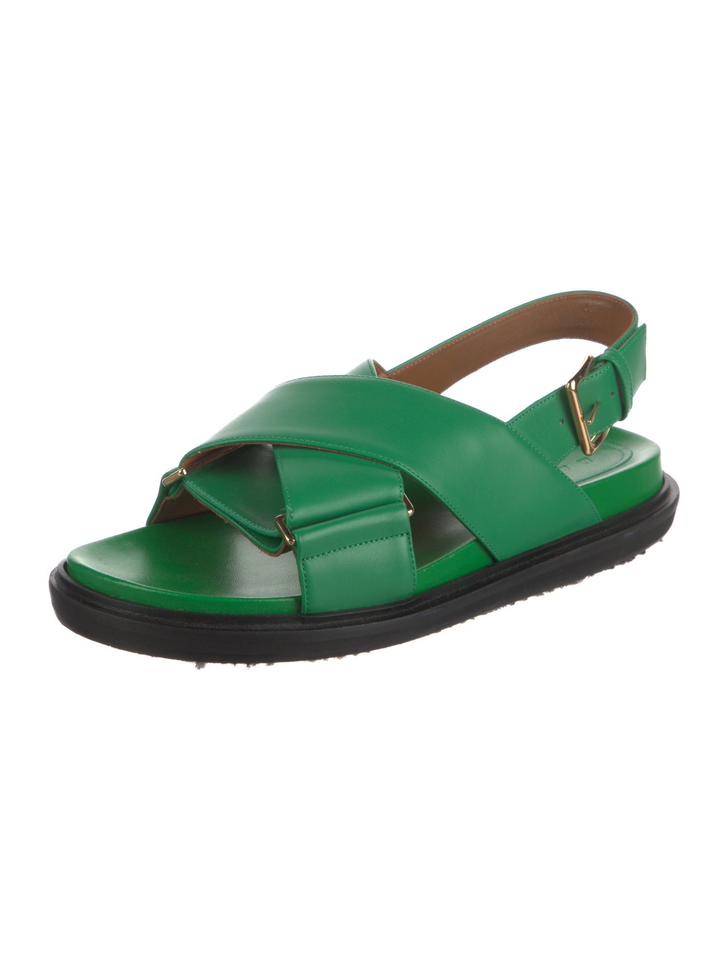 Marni Leather Slingback Sandals