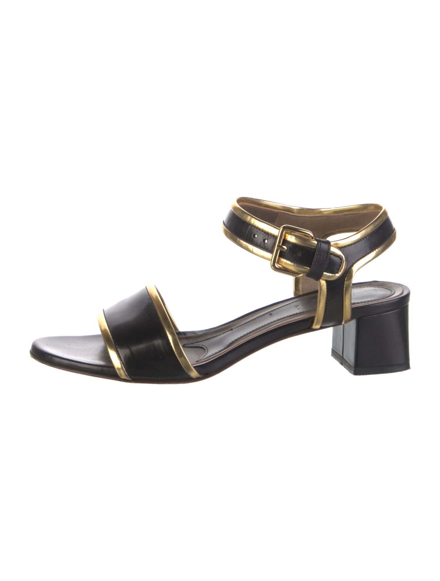 Marni Leather Colorblock Pattern Sandals
