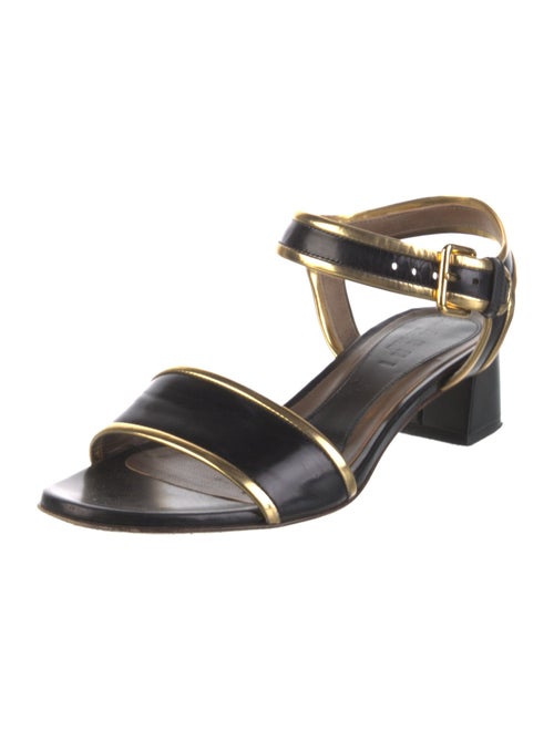 Marni Leather Colorblock Pattern Sandals
