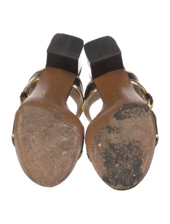 Marni Leather Colorblock Pattern Sandals