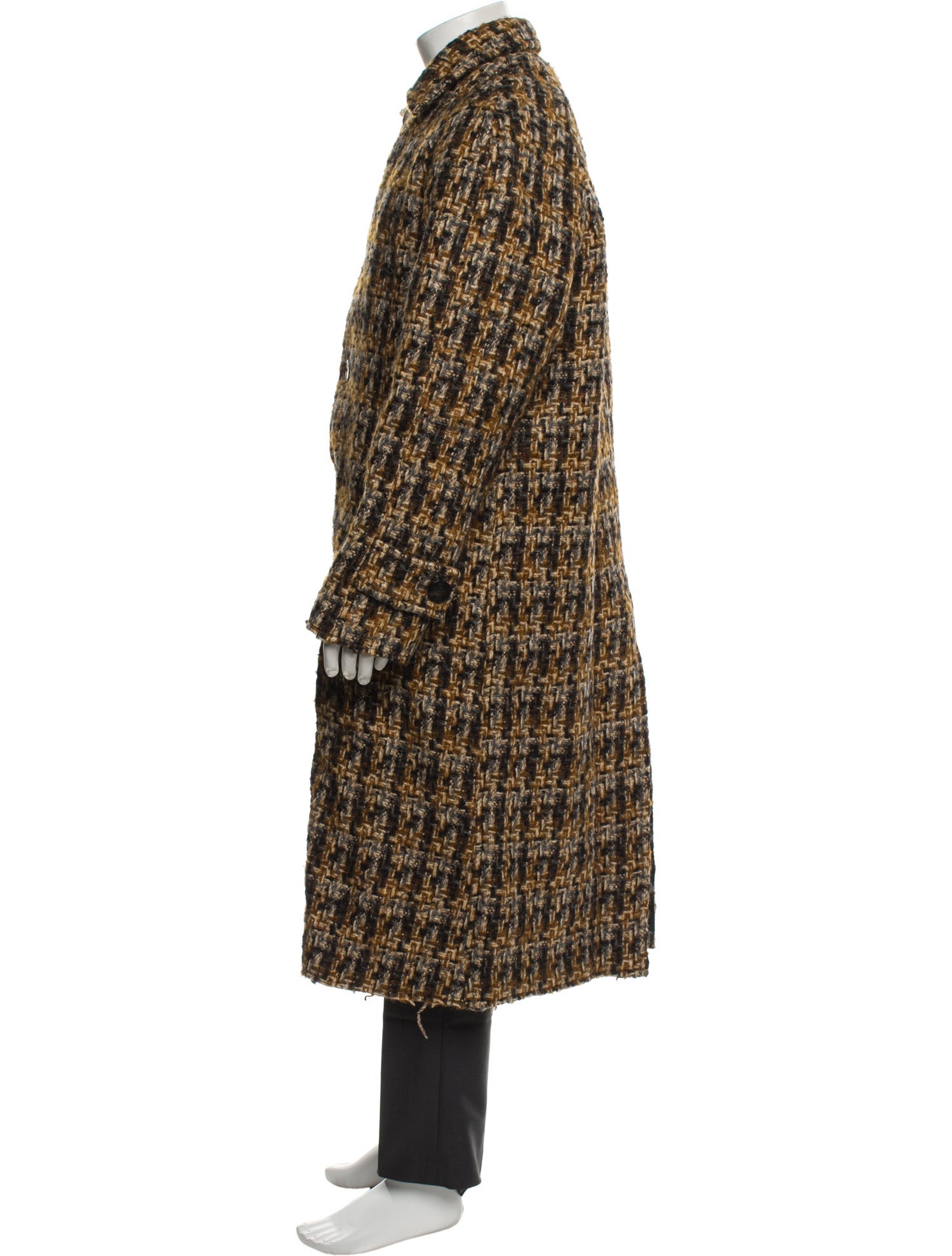 Marni Wool Tweed Pattern Coat
