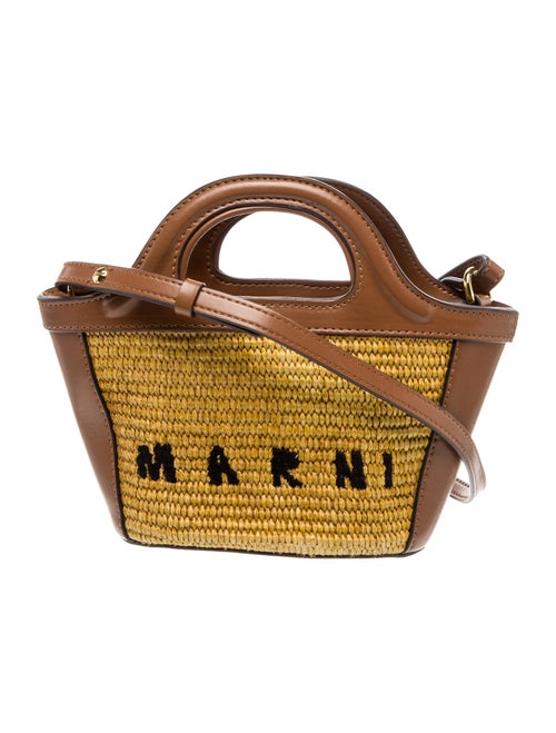 Marni Raffia Top Handle Bag