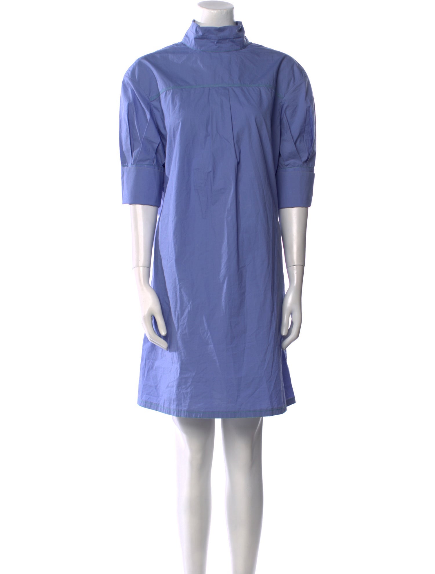 Marni Mock Neck Mini Dress