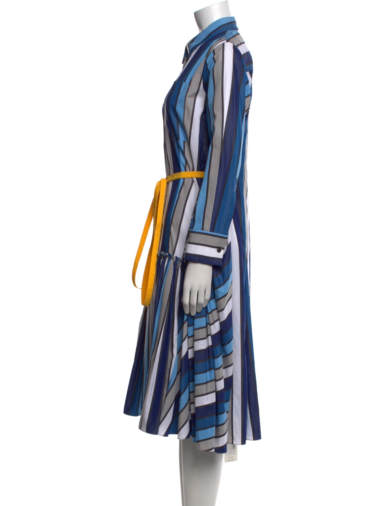 Marni Striped Midi Length Dress