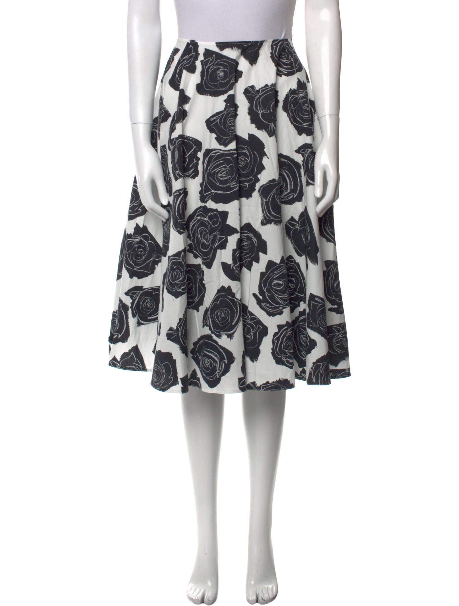 Marni Floral Print Knee-Length Skirt