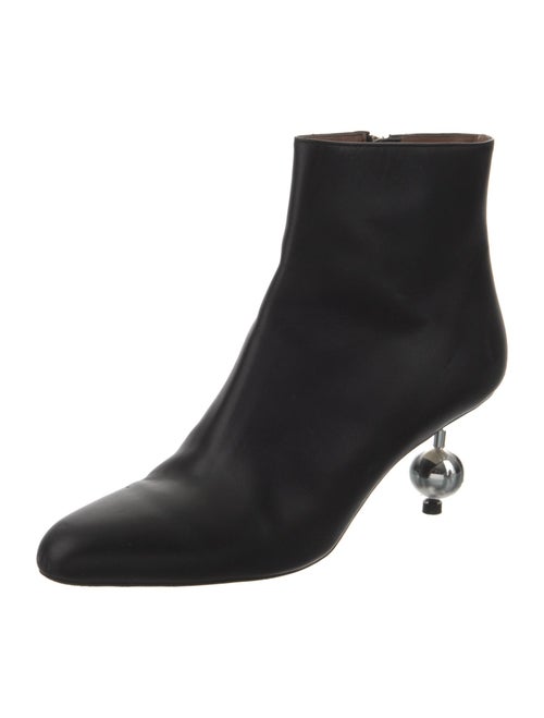 Marni Leather Ruffle Embellishment Boots