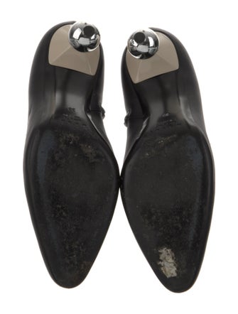 Marni Leather Ruffle Embellishment Boots