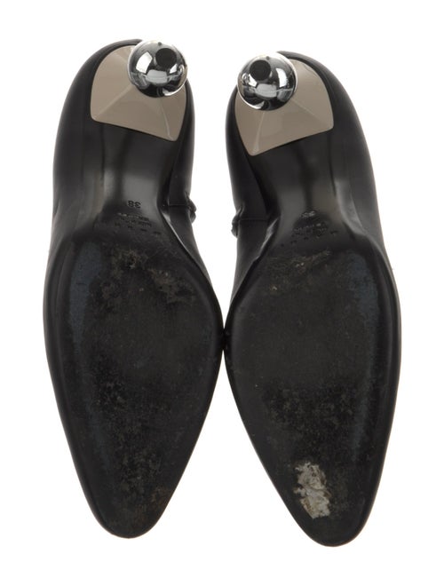 Marni Leather Ruffle Embellishment Boots