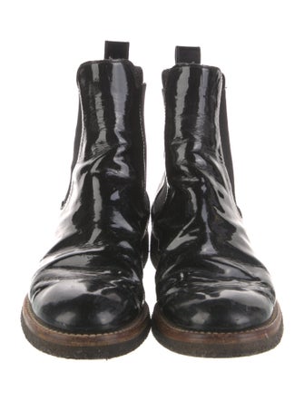 Marni Leather Colorblock Pattern Chelsea Boots