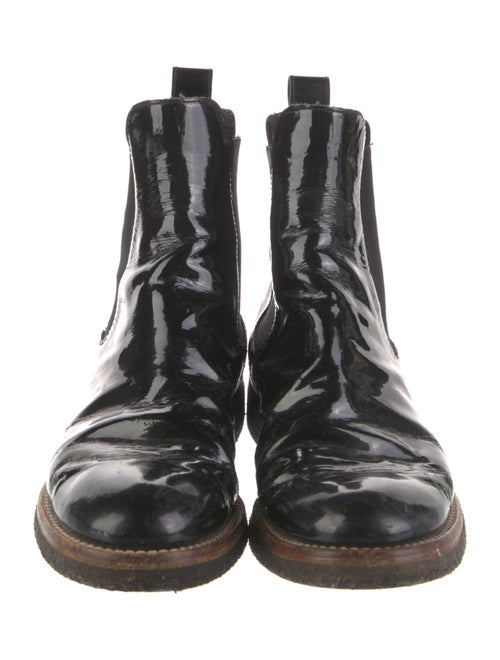 Marni Leather Colorblock Pattern Chelsea Boots