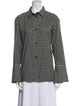 Marni Polka Dot Print Long Sleeve Button-Up Top