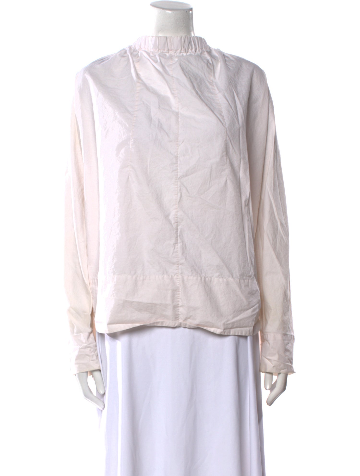 Marni Mock Neck Long Sleeve Blouse