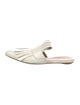 Marni Leather Fringe Trim Accent Mules