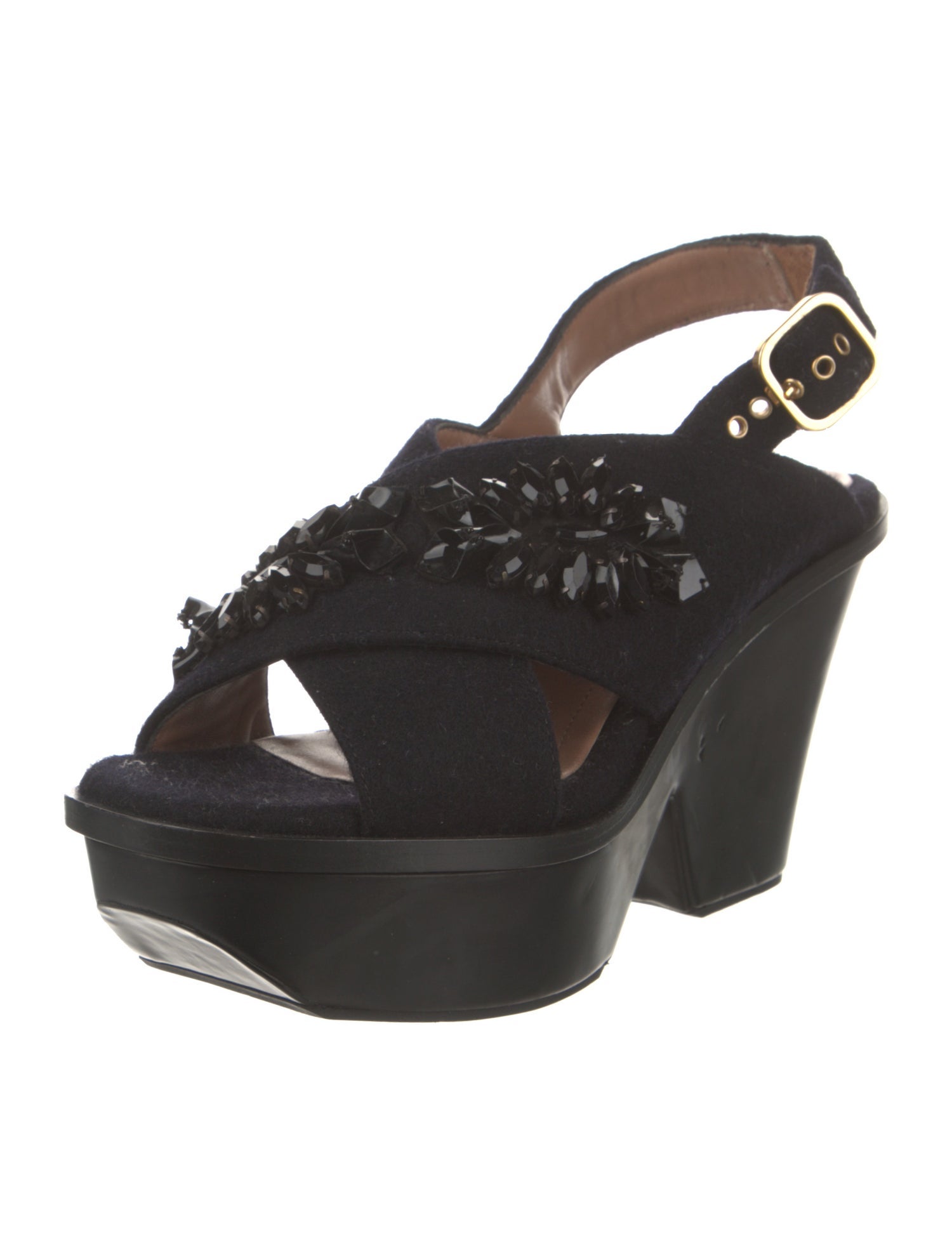 Marni Wool Slingback Sandals