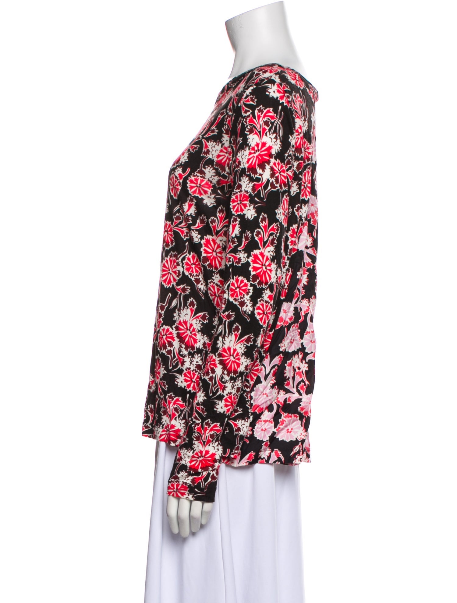 Marni Silk Floral Print Blouse