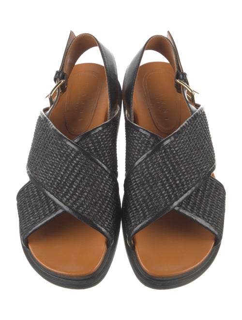 Marni Raffia Slingback Sandals