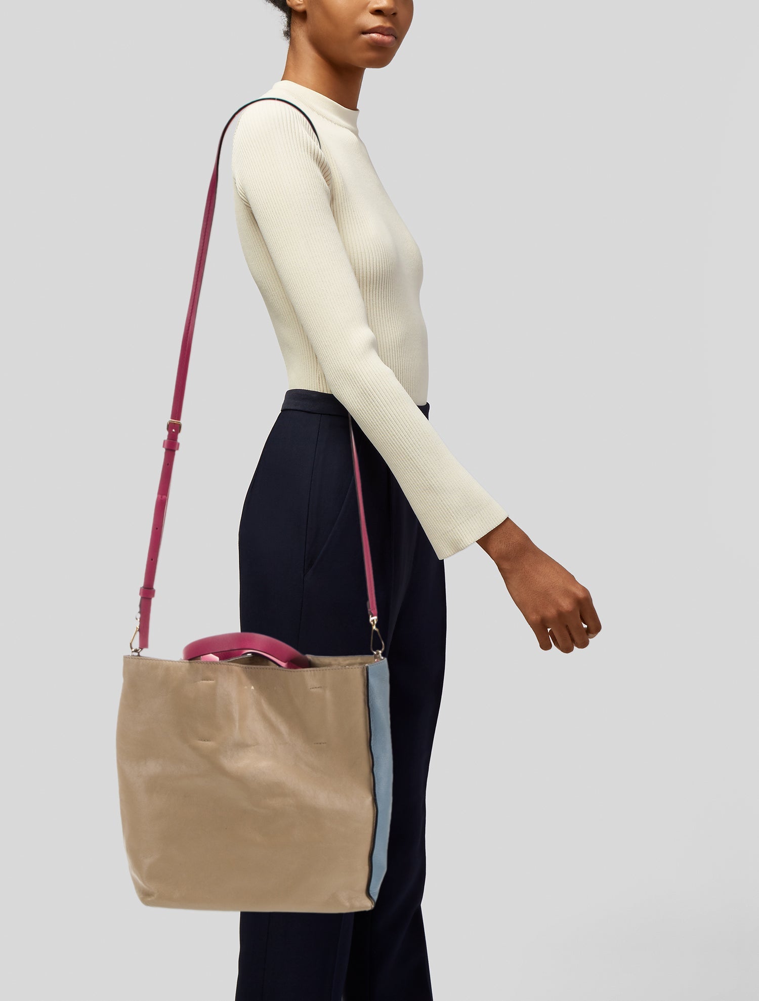 Marni Leather Top Handle Bag