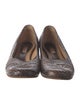 Marni Embossed Leather Animal Print Flats