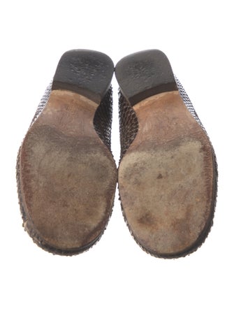 Marni Embossed Leather Animal Print Flats