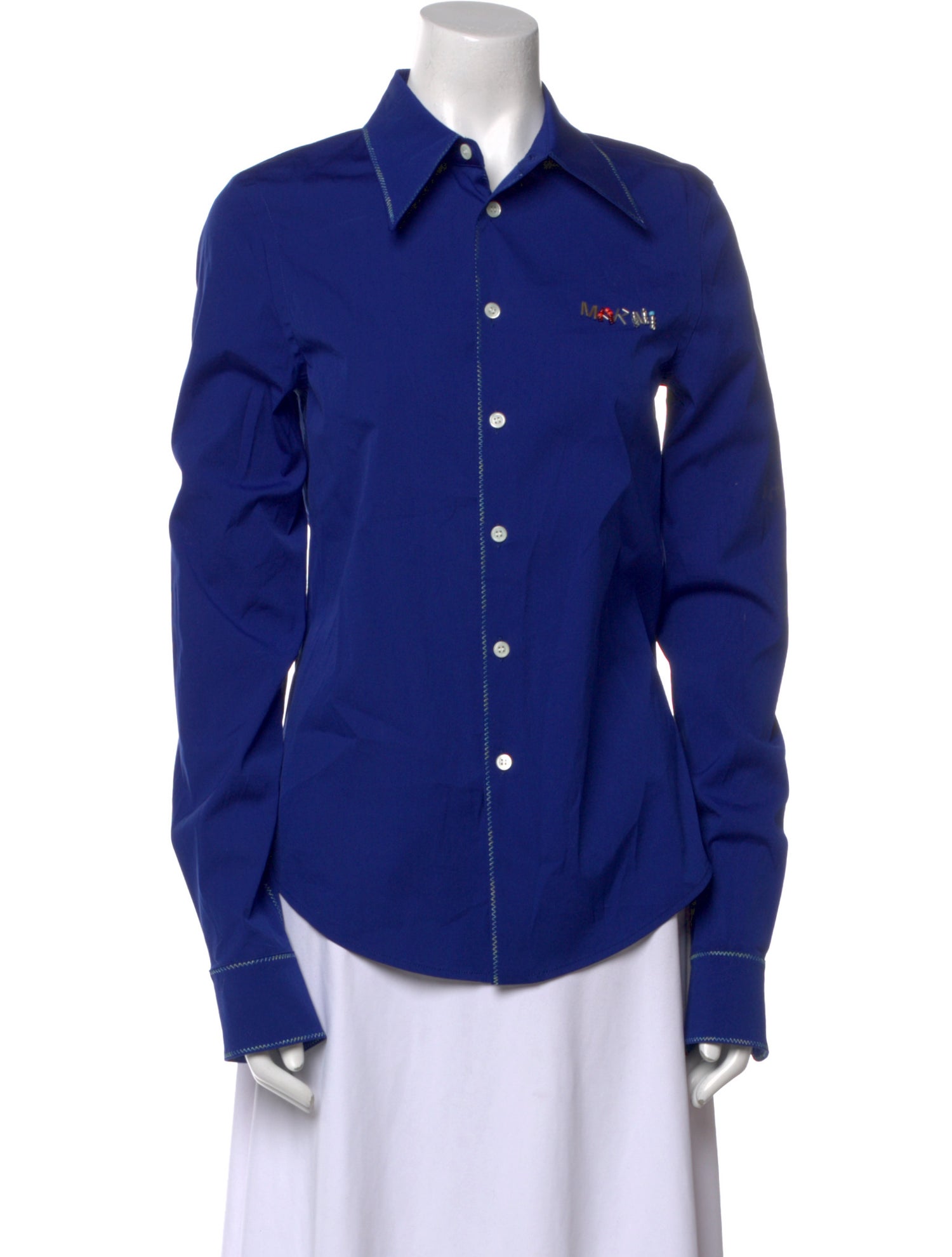 Marni Long Sleeve Button-Up Top