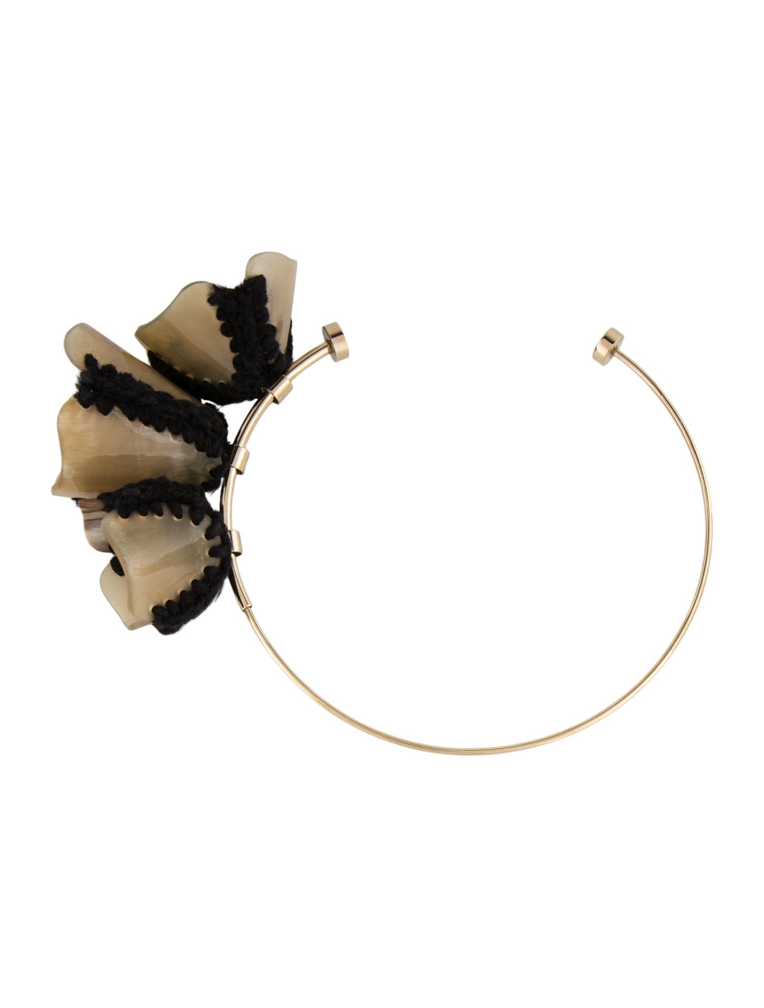 Marni Horn Flower Choker Necklace