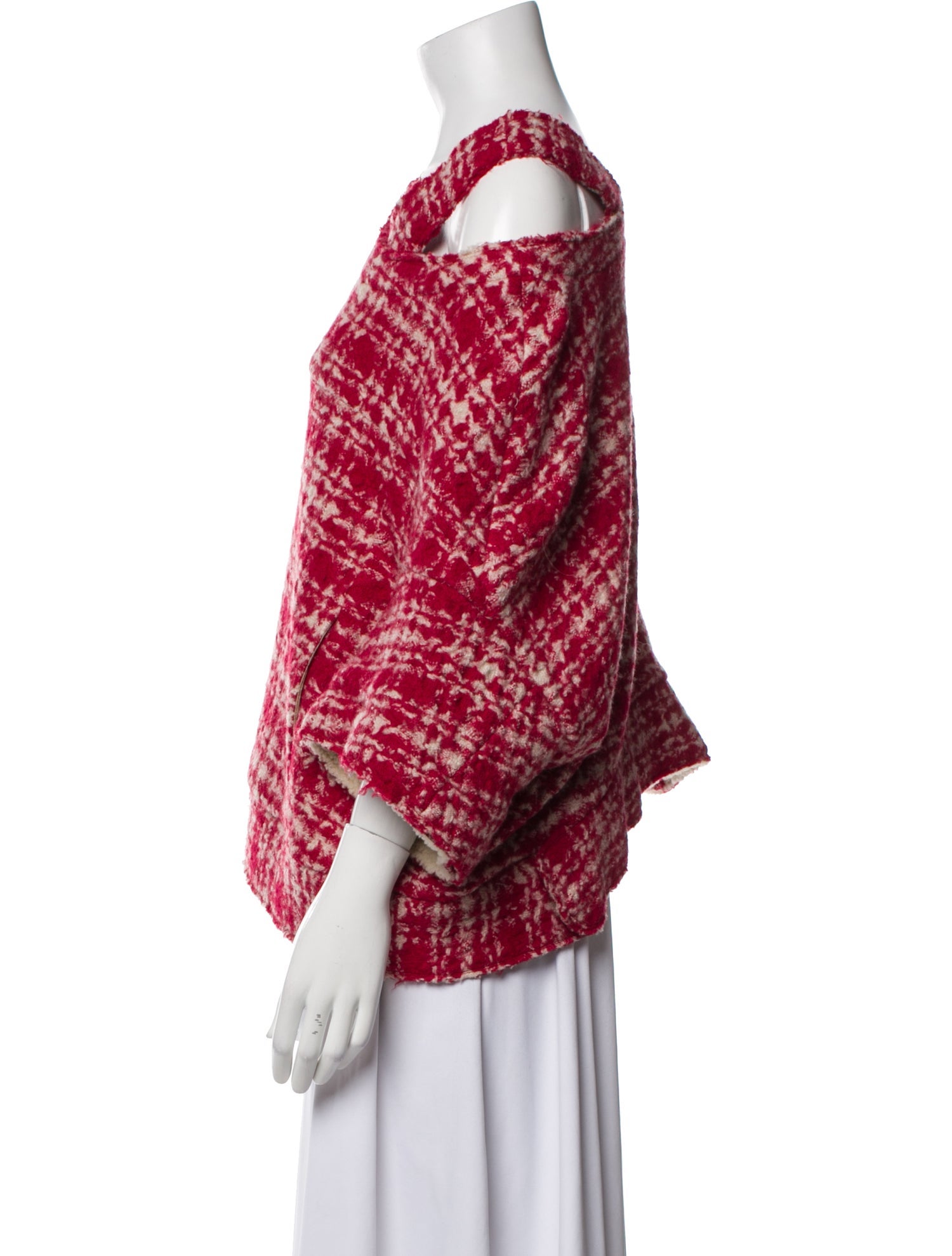 Marni Wool Plaid Print Blouse