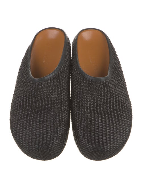 Marni Straw Braided Accents Slides