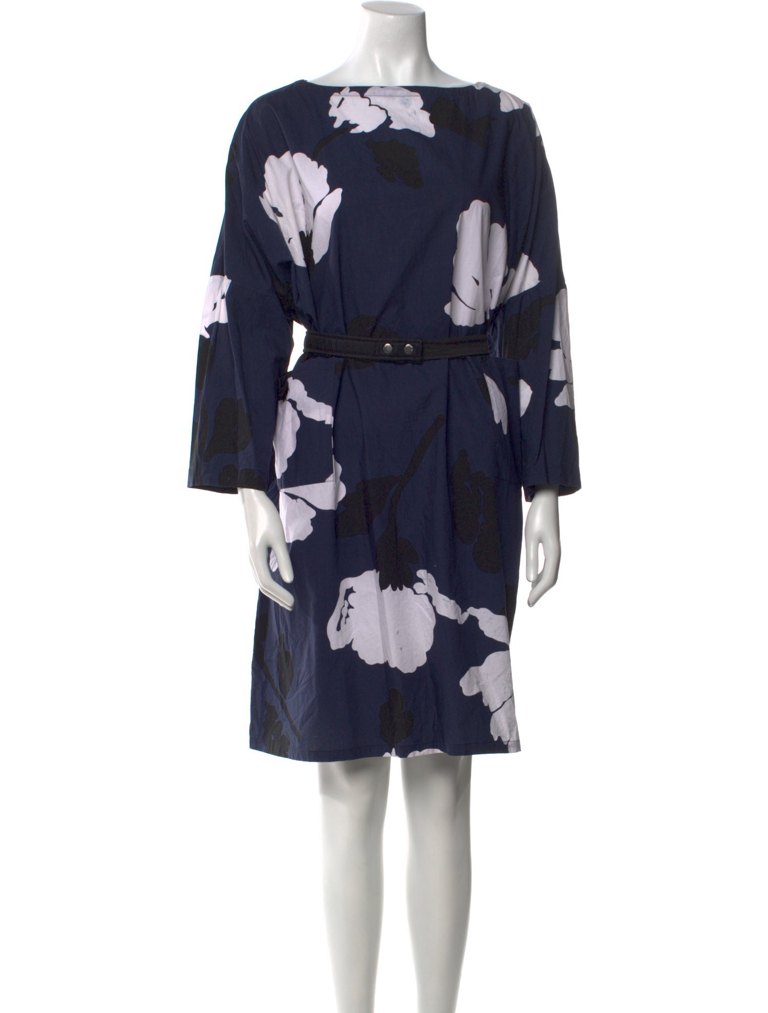 Marni Floral Print Knee-Length Dress