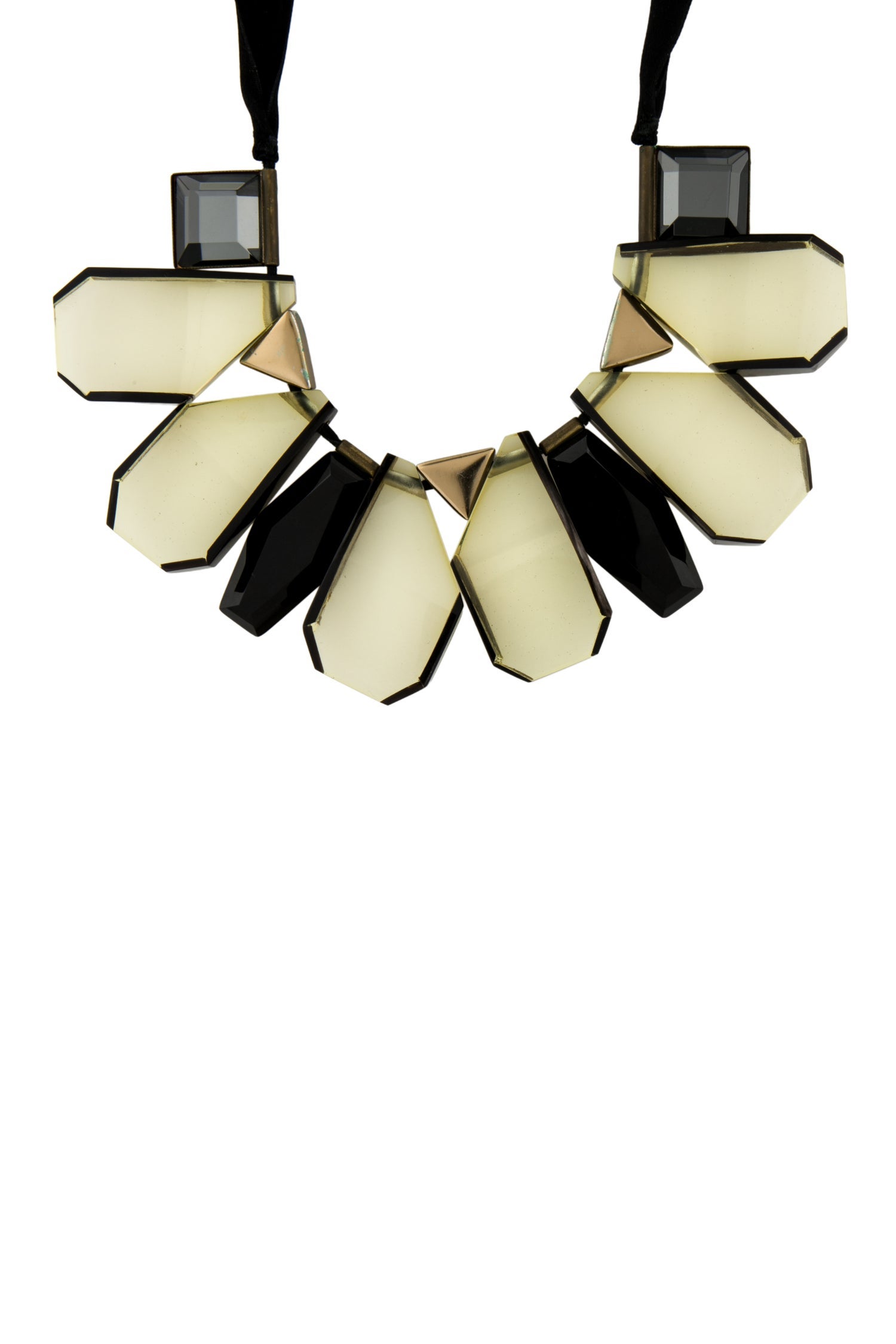 Marni Resin & Ribbon Collar Necklace