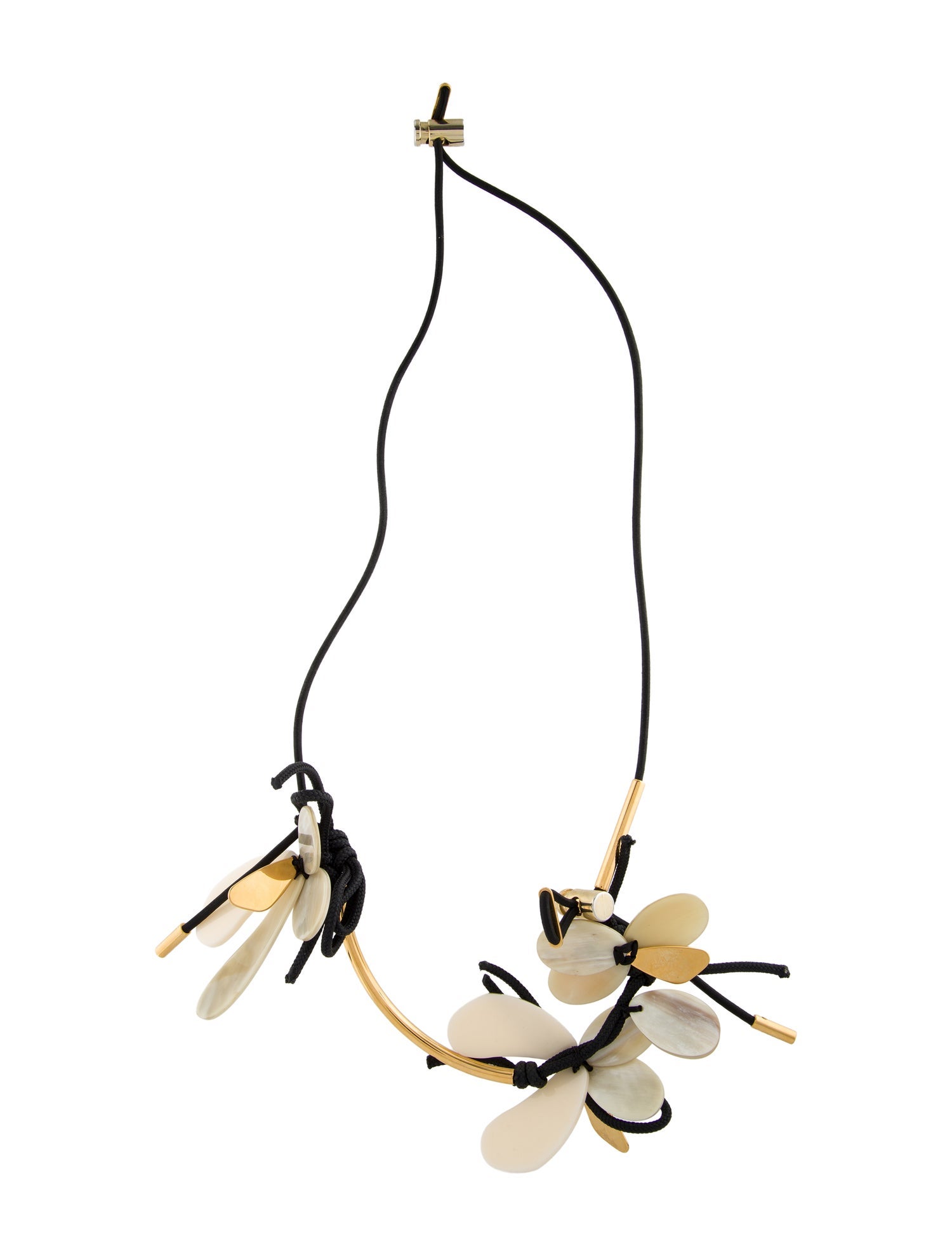 Marni Horn Floral Collar Necklace
