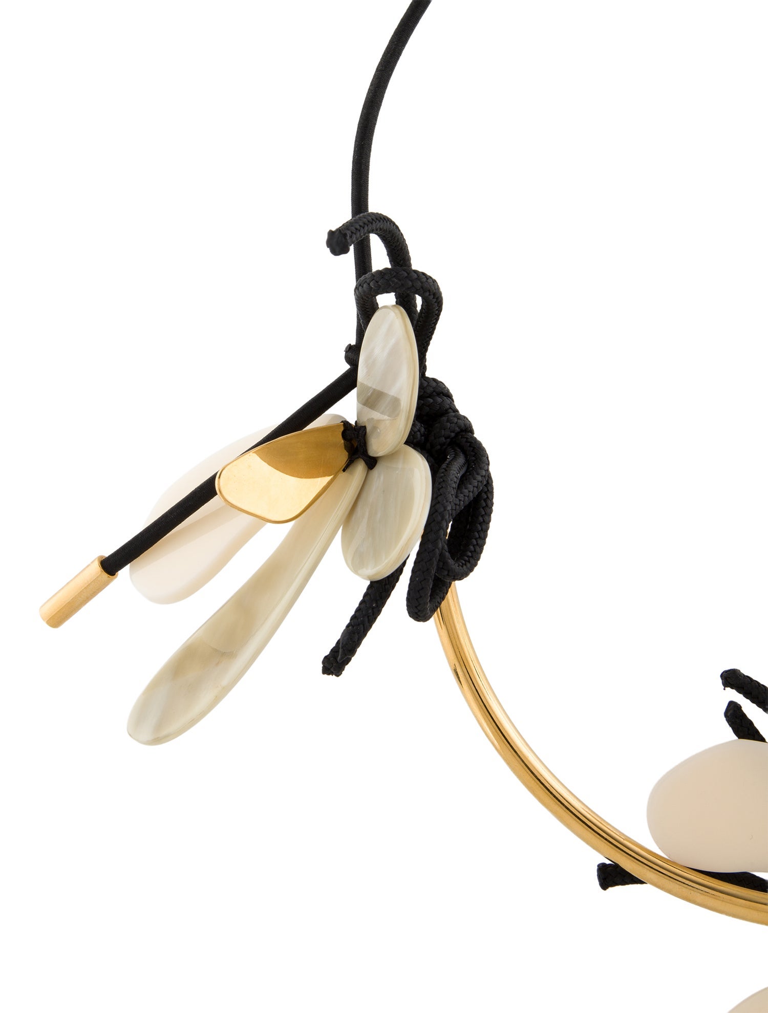 Marni Horn Floral Collar Necklace