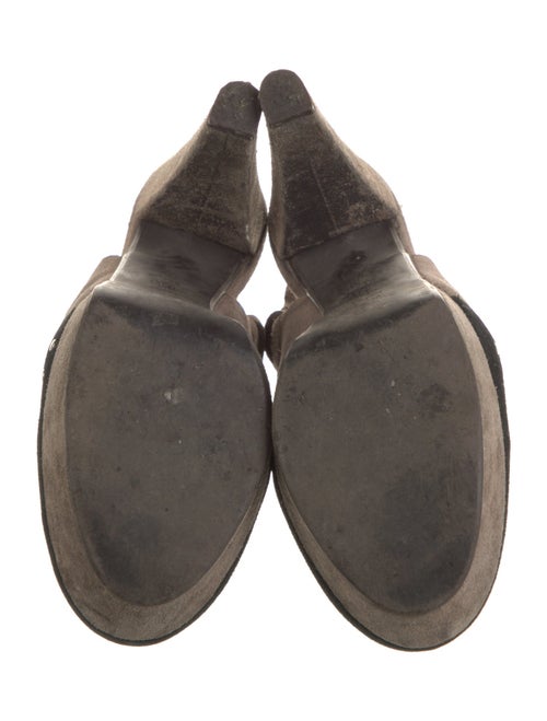 Marni Suede Colorblock Pattern Slingback Pumps