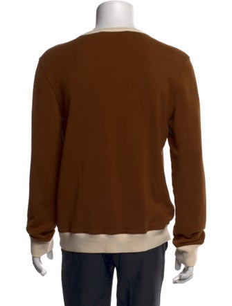 Marni Colorblock Pattern Crew Neck Sweatshirt