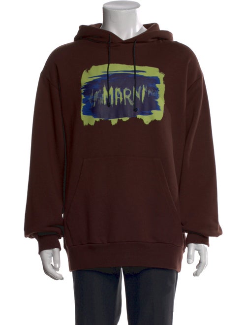 Marni Graphic Print Crew Neck Hoodie