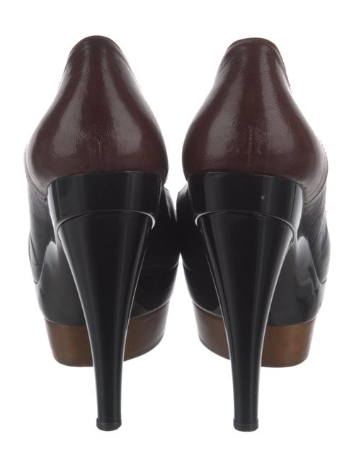 Marni Leather Colorblock Pattern Pumps