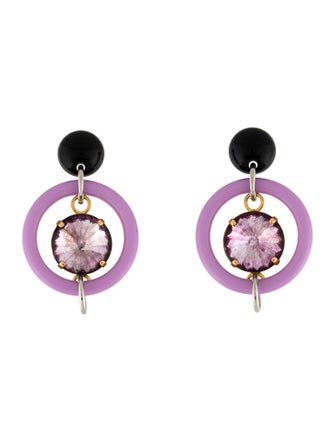 Marni Marni Resin & Crystal Suspension Drop Earrings