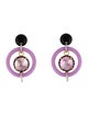 Marni Marni Resin & Crystal Suspension Drop Earrings