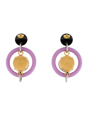 Marni Marni Resin & Crystal Suspension Drop Earrings